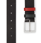 Paul Smith - 3cm Black Textured-Leather Belt - Black