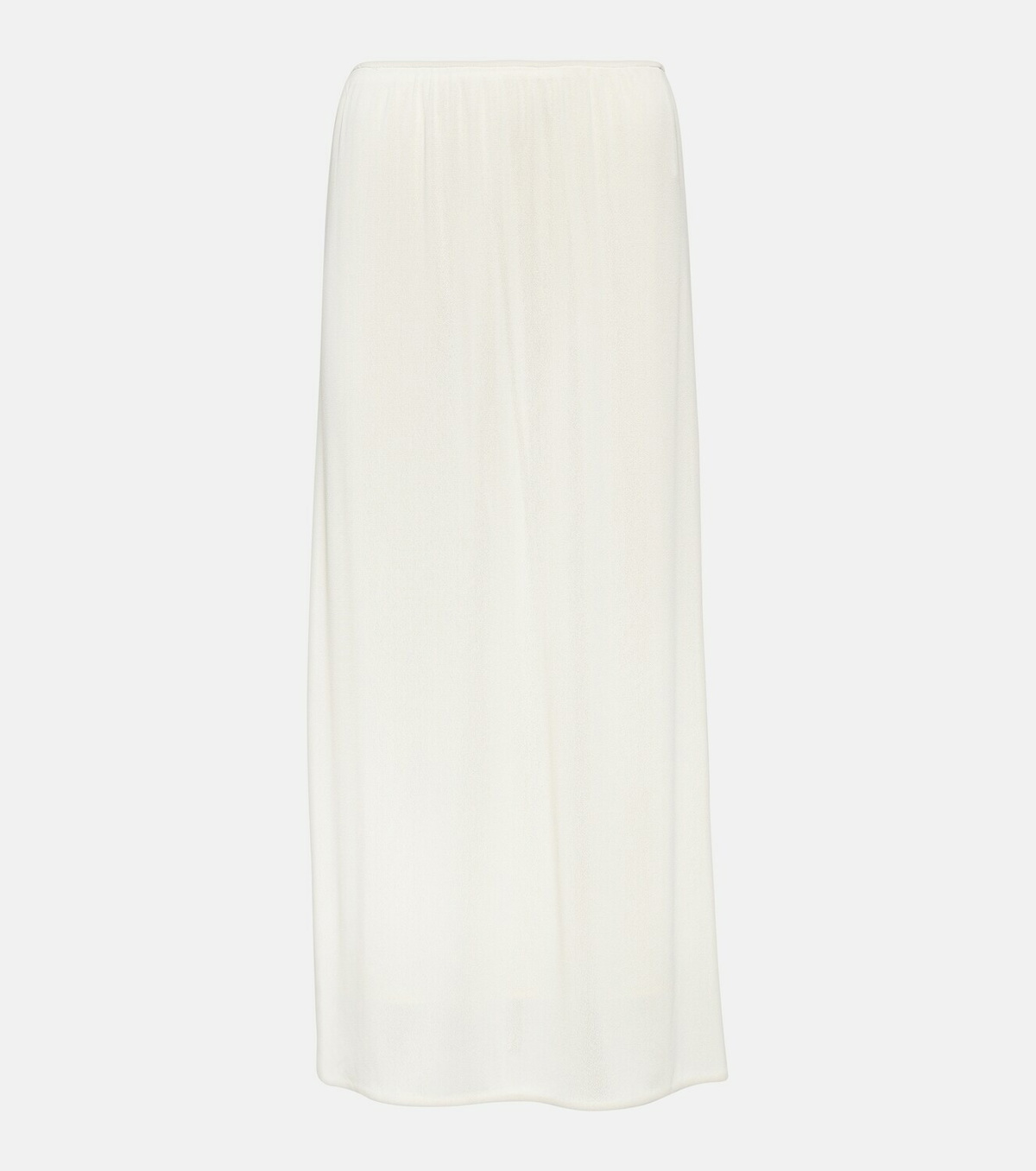 Indigo Row Buttoned Midi Skirt