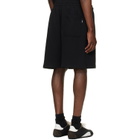 Palm Angels Black Outline Logo Sweat Shorts