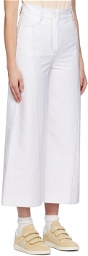 Max Mara Leisure White Foster Trousers