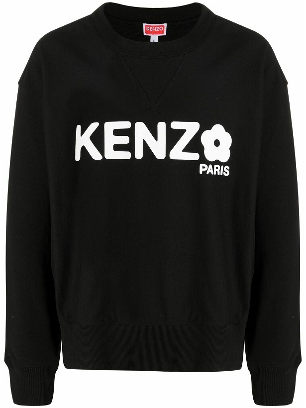 Photo: KENZO - Logo Cotton Crewneck Sweatshirt