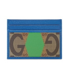 Gucci Men's Backgammon Card Holder in Beige