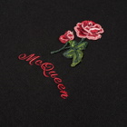 Alexander McQueen Rose Embroidered Crew Sweat
