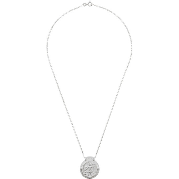 Photo: Dear Letterman SSENSE Exclusive Silver Ziya Pendant Necklace