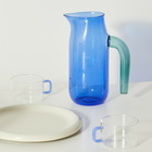 HAY Glass Jug - Extra Large in Blue 