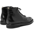 Officine Creative - Stanford Distressed Leather Boots - Men - Black