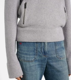 Victoria Beckham Wool and cashmere half-zip sweater