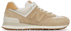 New Balance Brown & Tan 574 Sneakers