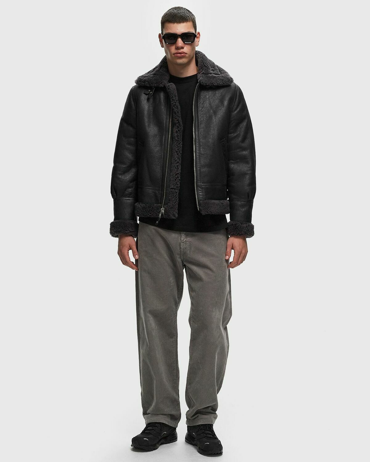 Schott Nyc Lc1259 Jacket Black Bomber Jackets