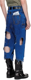 Vivienne Westwood Blue Bleached Jeans