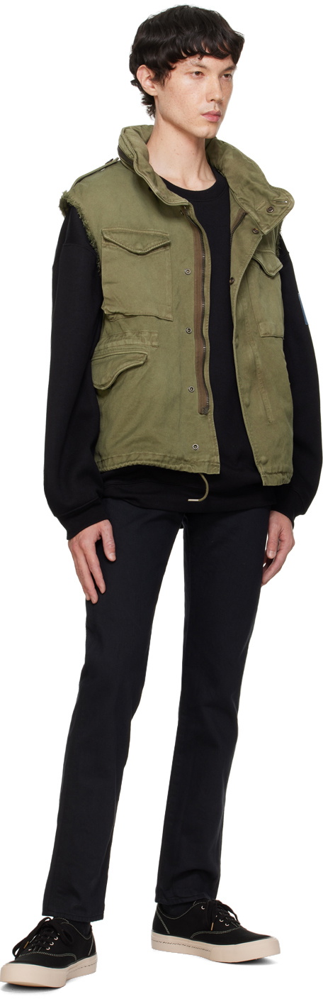 N.Hoolywood Black Logo Patch Sweatshirt