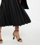 Peter Do - Pleated asymmetric wool midi skirt