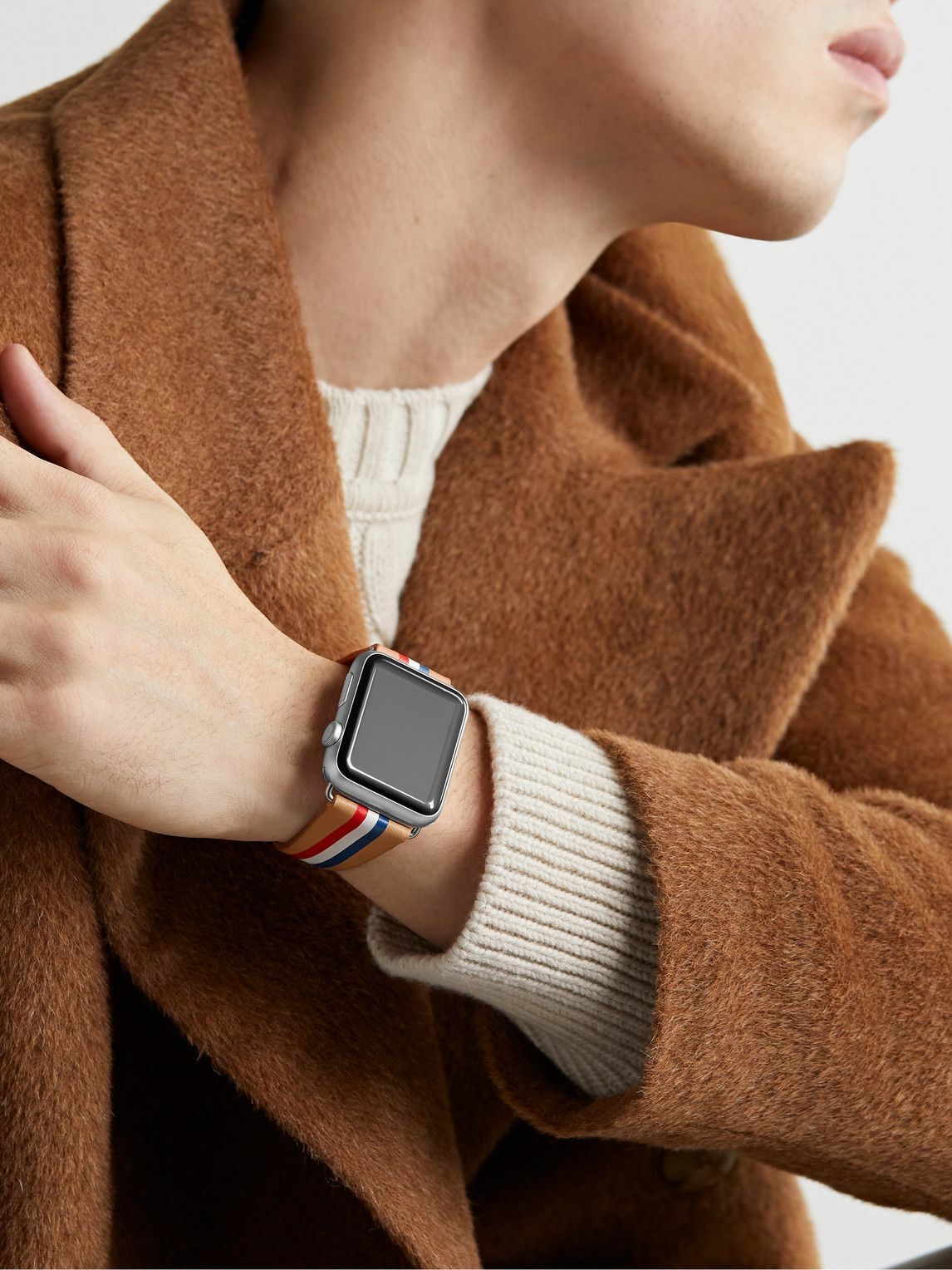 laCalifornienne - Liberty Striped Leather Watch Strap