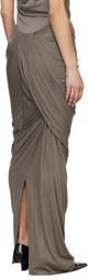 Entire Studios Taupe Dia Maxi Skirt