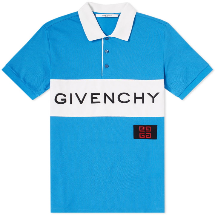 Photo: Givenchy Logo Polo Blue