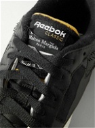 Maison Margiela - Reebok Club C Leather and Mesh Sneakers - Black