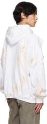 ALEXANDER DIGENOVA White Cutout Hoodie