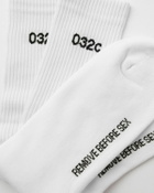 032c REMOVE BEFORE SEX CREW SOCKS White Men