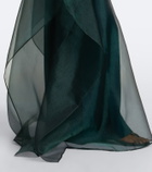 Taller Marmo Sphinx sheer draped organza kaftan