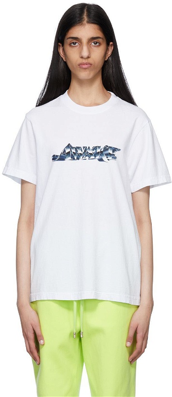 Photo: Awake NY White Printed T-Shirt