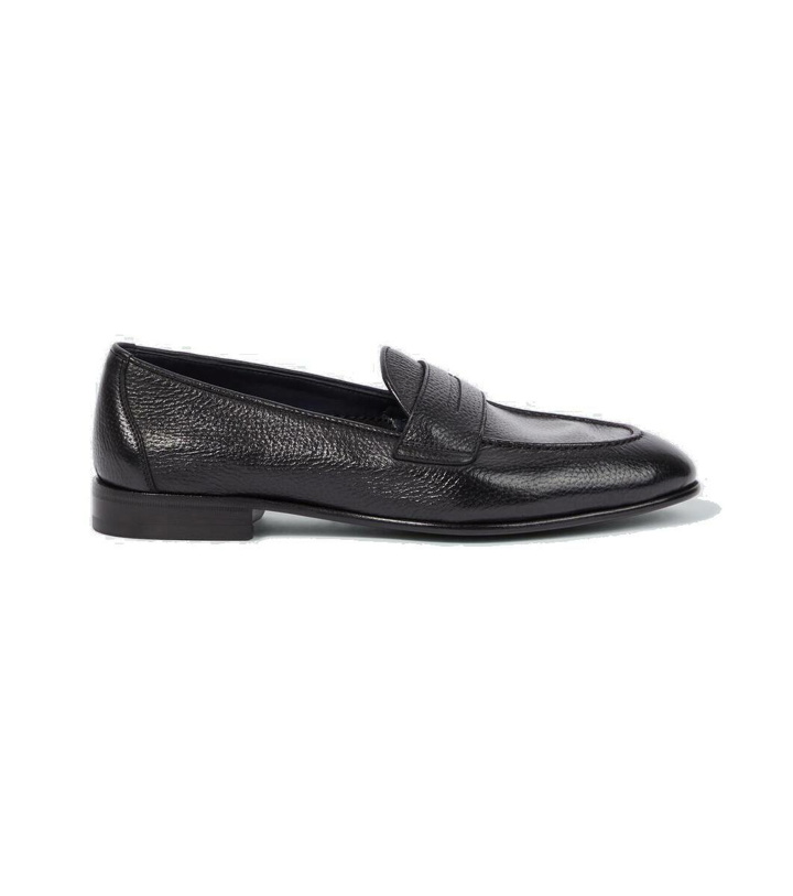 Photo: Brioni Appia penny leather loafers