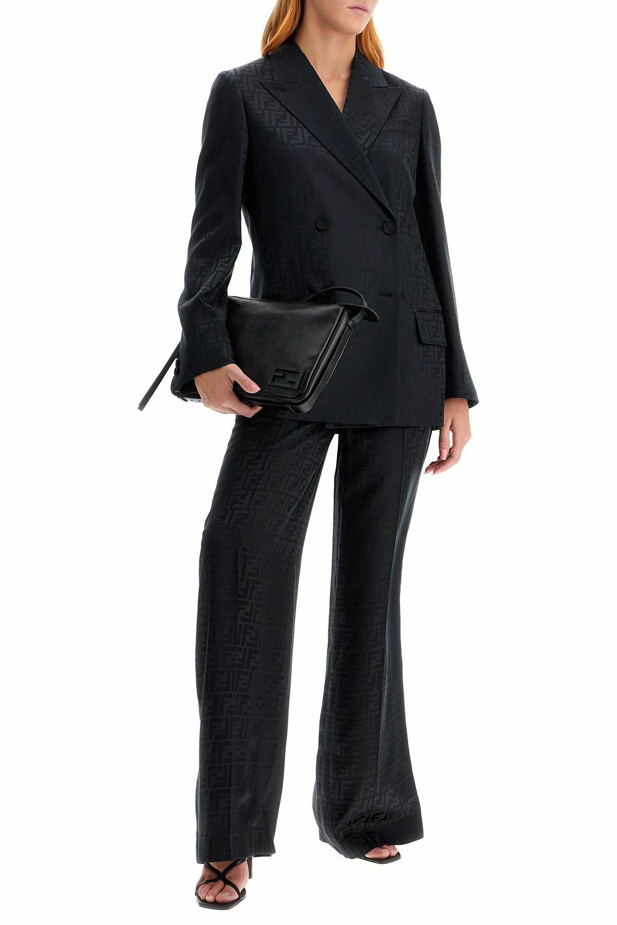 【送関込】FENDI☆satin crepe ff blazer FENDI satin crepe ff blazer Black Fendi
