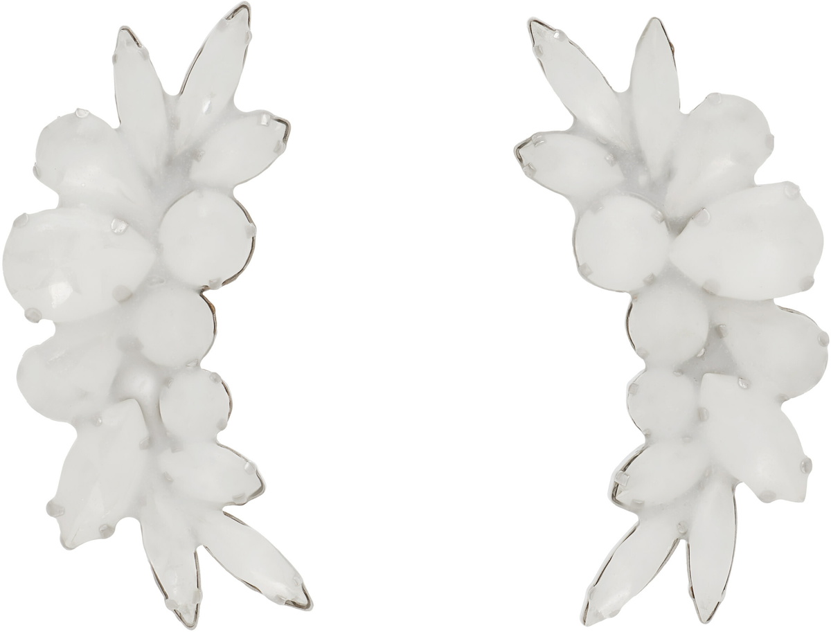 Maison Margiela Antiqued Wax Strass Earrings