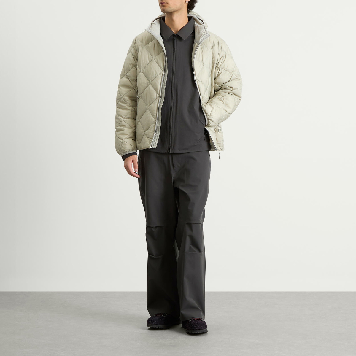 Hiking Patrol Men's Base LT Down Hooded Jacket in Sand