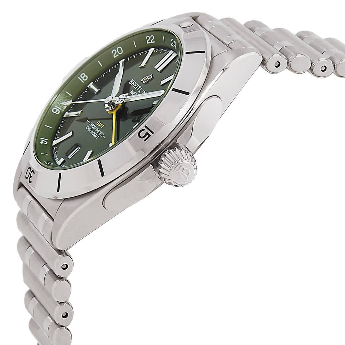 Breitling Giannis Antetokounmpo GMT Automatic Chronometer Green Dial Watch A32398A11L1A1