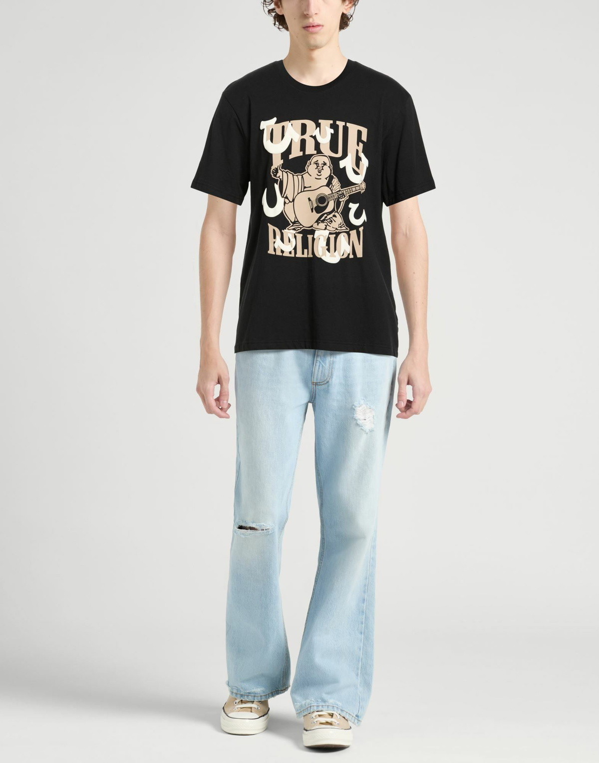 True Religion Mens T-shirt in Black