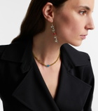 Ileana Makri 9kt gold (375/1000) and sterling silver (925) earrings with gemstones