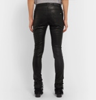 AMIRI - Skinny-Fit Leather Trousers - Black