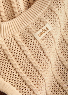 DRÔLE DE Monsieur Le Débardeur Maille Cable-knit Cotton-blend Vest Cream