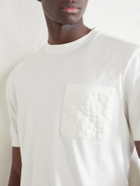 Canali - Plain Cotton-Jersey T-Shirt - Neutrals