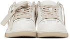 Off-White White & Beige Out Of Office Sneakers