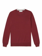 Brunello Cucinelli - Wool and Cashmere-Blend Sweater - Red