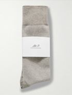 Mr P. - Set of Two Birdseye Cotton-Blend Socks