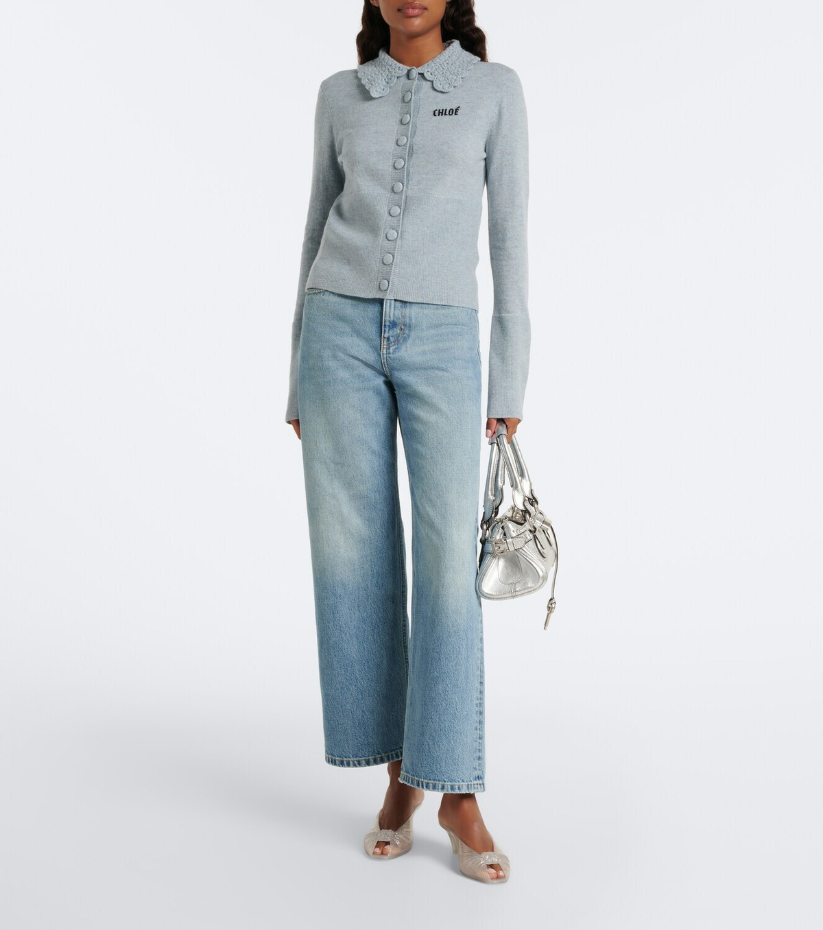 Chloé Paddington Small metallic leather shoulder bag