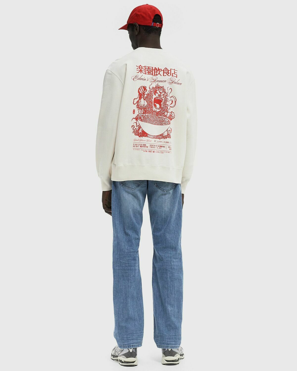 Edwin Ramen Palace Sweat Beige Mens Sweatshirt