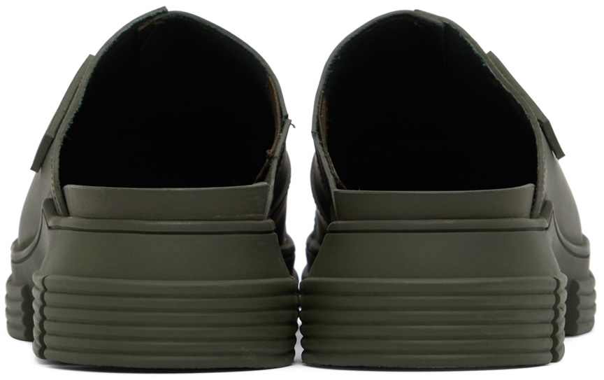 GANNI Khaki City Slippers
