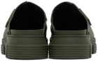 GANNI Khaki City Slippers