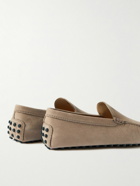 Tod's - Pantofola Gommino Nubuck Driving Shoes - Brown