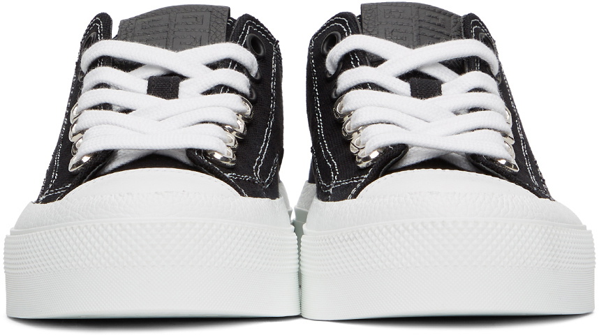 スニーカー Givenchy Black Canvas Rubber And Leather Sneakers Givenchy Black canvas, rubber and leather sneakers