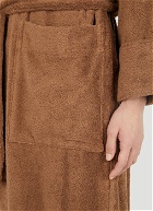 Hooded Bath Robe in Brown