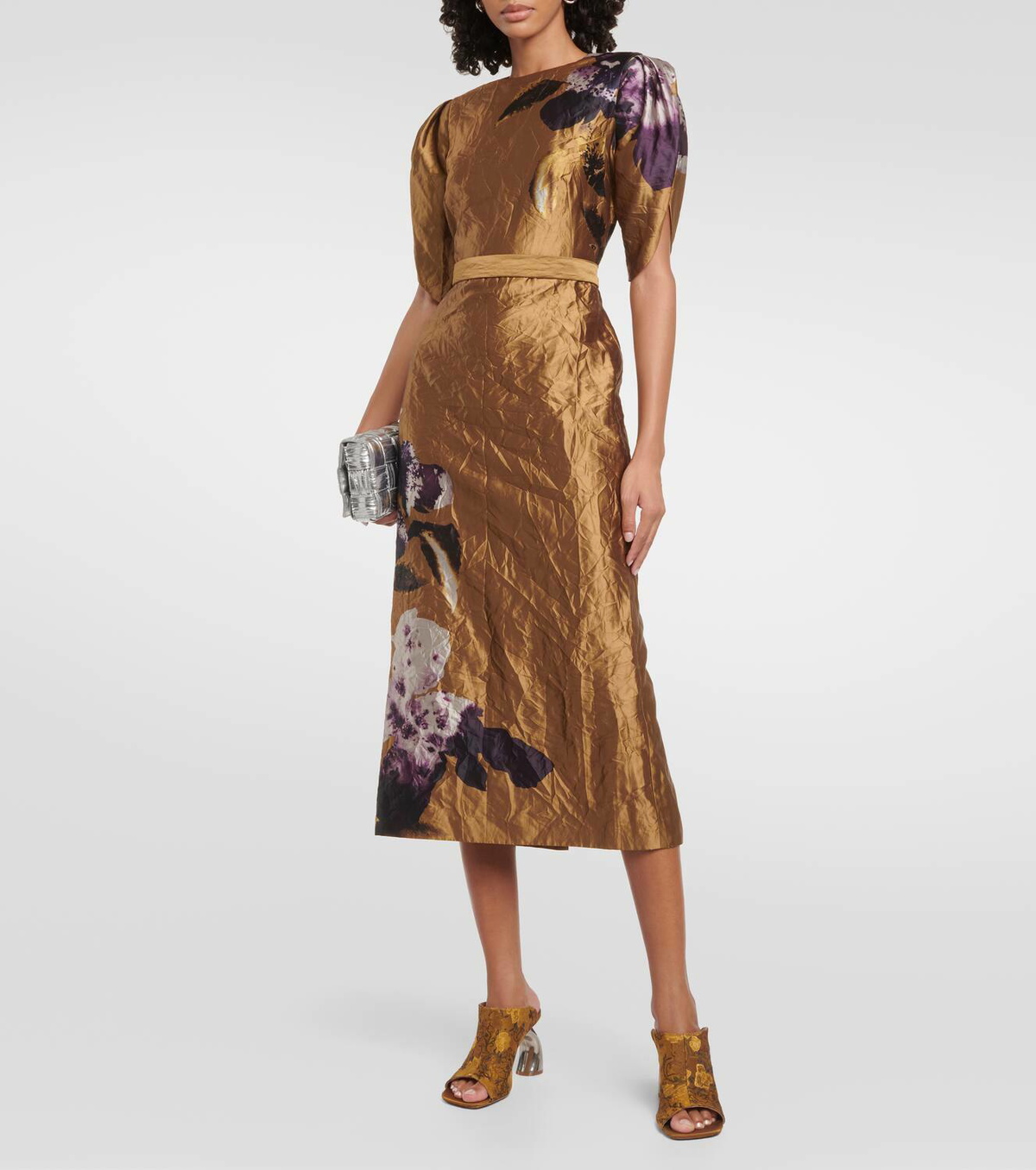 Erdem Floral satin midi dress Erdem