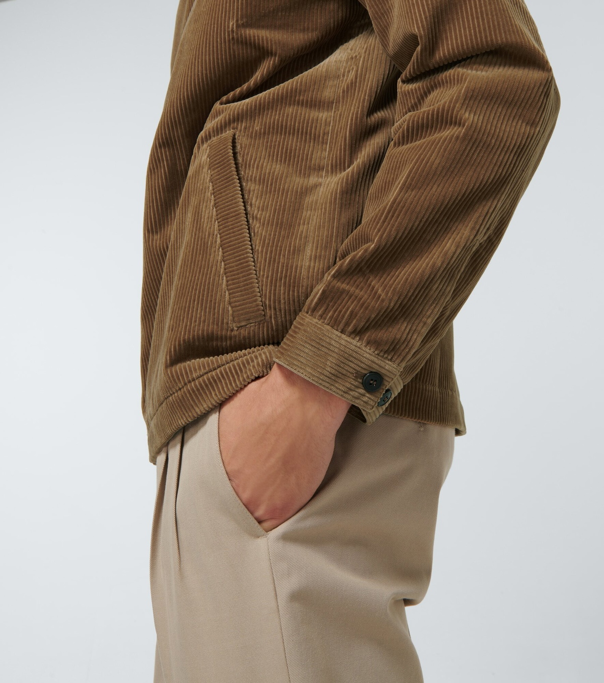 JACK & JONES Jprblucase Corduroy Harrington Jkt - Giacca Corta Uomo In Velluto A Coste, Modello Harrington, Colore Blu