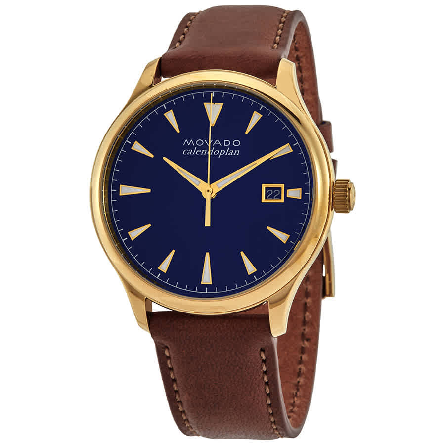 Movado blue dial men's watch best sale