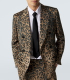 Dolce&Gabbana Leopard-print cotton-blend blazer