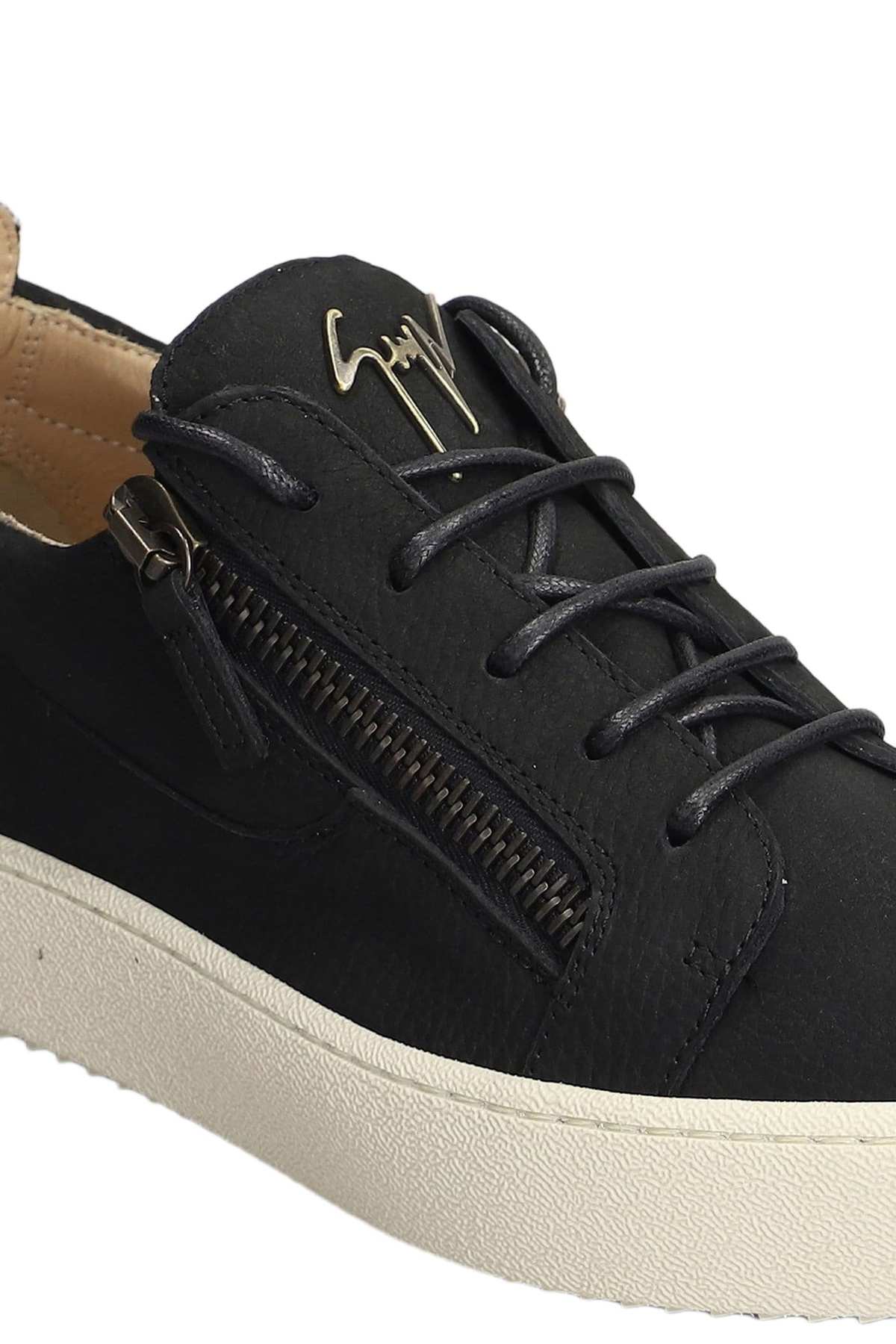 Giuseppe Zanotti Frankie Sneakers In Black Leather