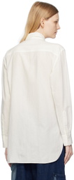 Y's Off-White Double-Breasted Shirt